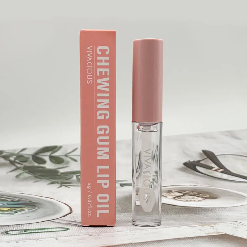 Vivacious High Shine Lip Gloss Clear Oil with Olea Europe (Olive) Fruit Oil