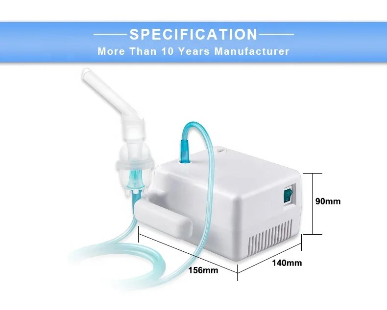 Portable Medical Machine Air Compressed Piston Nebulizer Cool Mist Nebulize Inhaler Atomizer for Albuterol Kids Adults