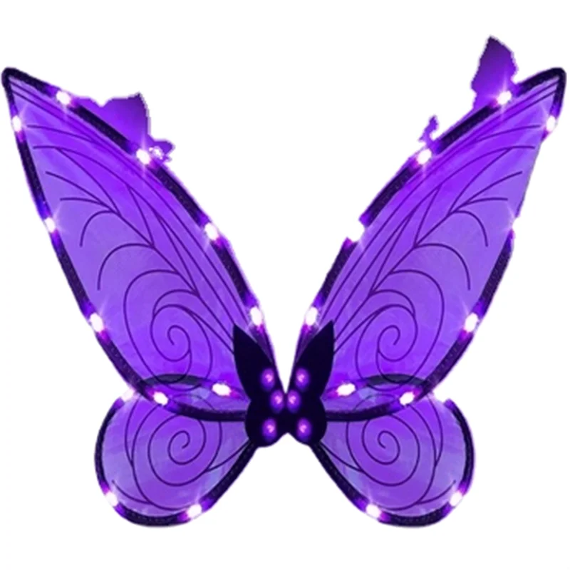 Light up Fairy Wings for Adults Electroluminescent Wire LED Girls Women Halloween Costume Dress Up