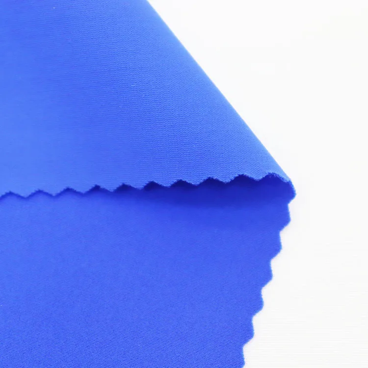 New item 82%polyester 18%spandex 215gsm elastic fabric for biflex