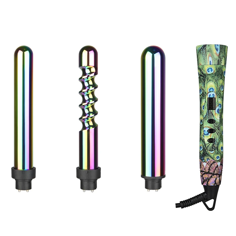 
Hot sale led electric Changeable head hair curling flat iron wholesale factory 