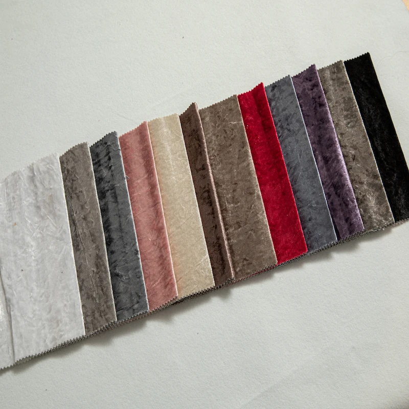 wejoy Wholesale sofa fabric manufacturer holland velvet sofa fabric crushed velvet fabric