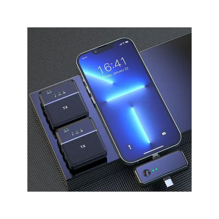 Wireless Lapel Microphone Noise Reduction Wireless Clip-on Microphone SX31 Dual HD Sound Mic Wireless Lavalier Microphone