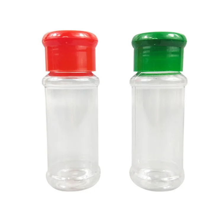 Plastic Seasoning PET Salt Pepper bottles cute Condiment Bottle for pepper