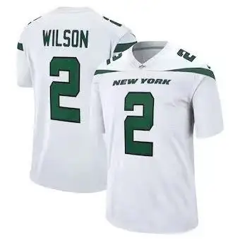 Оптовая продажа, Джерси Нью-Йорк для американского футбола, мужская форма для команды Jet, № 2, Уилсон, № 8, Moore, № 12, Namath
