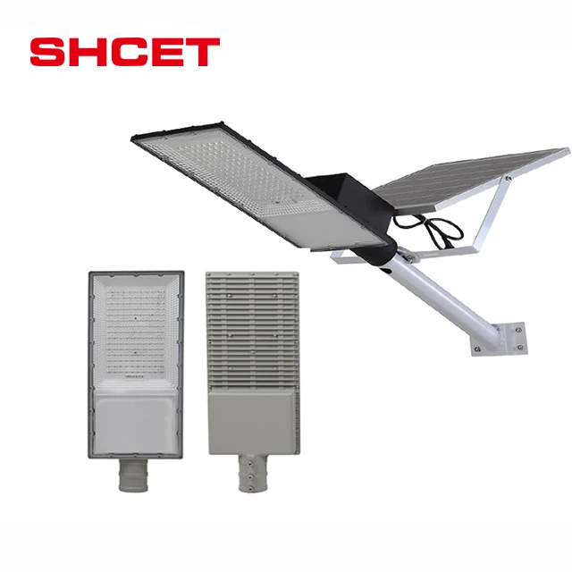 Top quality outdoor solar led street lights split separate panel high power luminaria system aluminum road garden 12v dc price