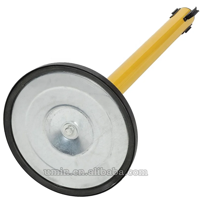 Commercial Extendable Mobile Safety Sign Yellow Barrier Post with Locking Straps