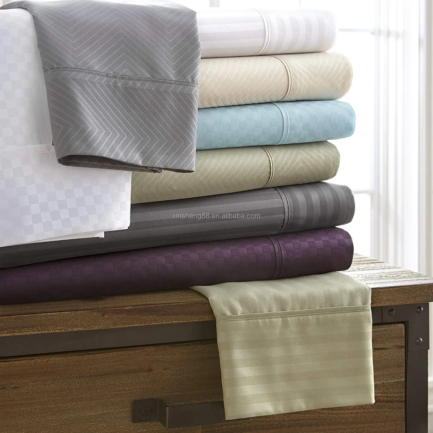 1800series premier bamboo comfort pleat hem 4pc\6pc sheet set