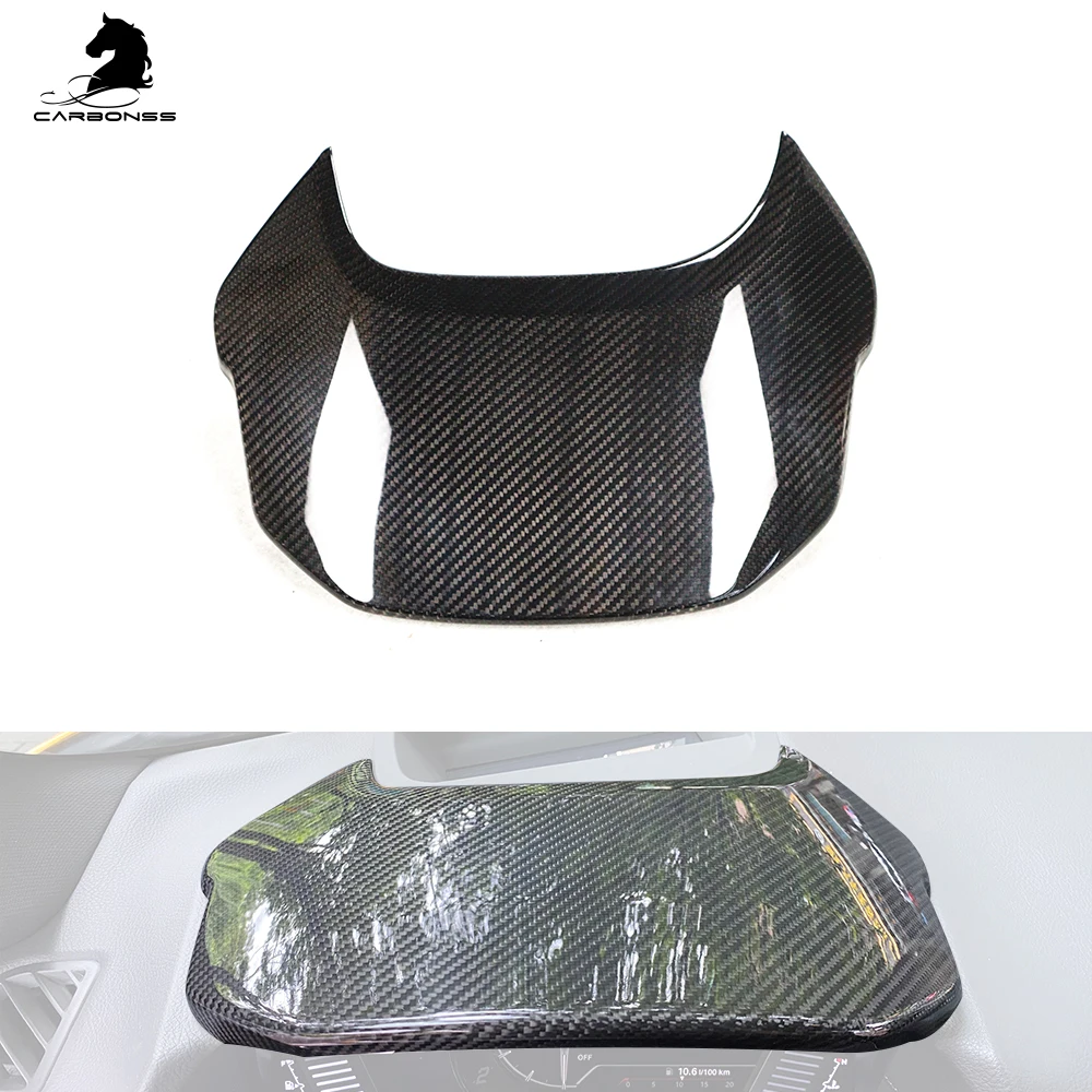 A90 Dry carbon Upper Speed meter Cluster Cover Interior for Toyota Supra A90 MKV