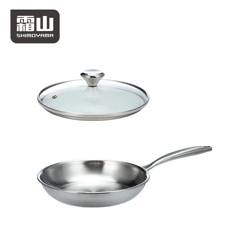 Классическая коллекция посуды шеф-повара SHIMOYAMA сковорода быстрого и равномерного нагрева совместимая со всеми ковшами из нержавеющей стали