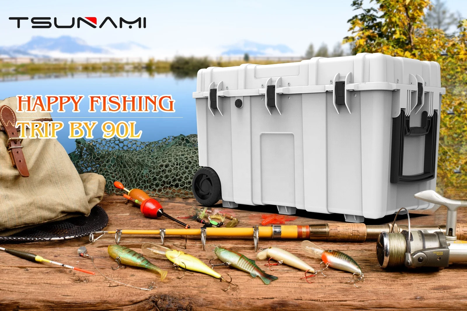 Custom color logo 90qt marine cooler cooler foam box frozen fish injection cooler box for carp fishing