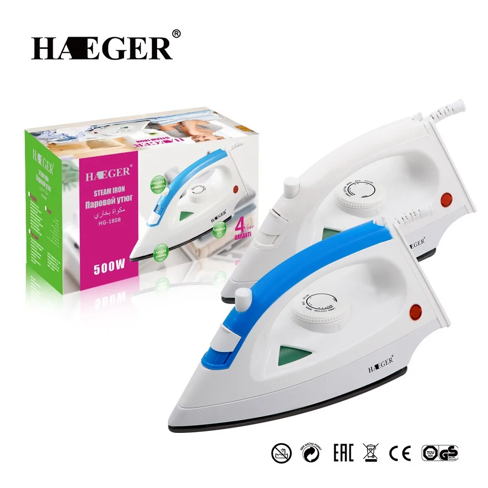 Professional 220V 500W Electric EU plug charger hotel house ironing clothing Handheld dry steam iron