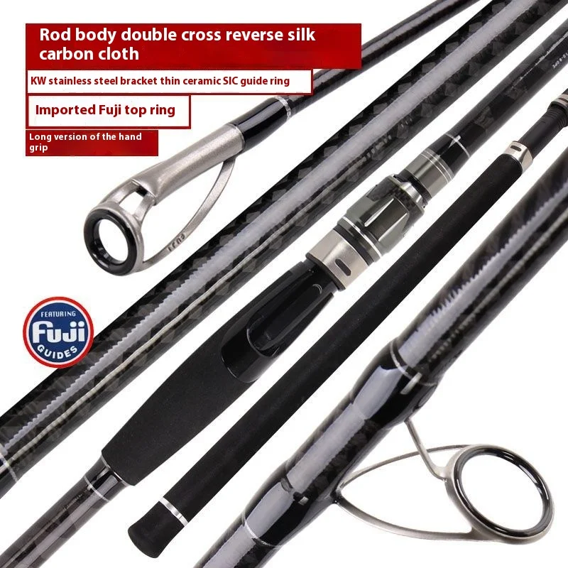 Quanhong Long-range 2.9m Scuba Shuttle Fish Lure Wave Lying Rod Light Anchor Rod Iron Plate Long-distance Casting And Fishing
