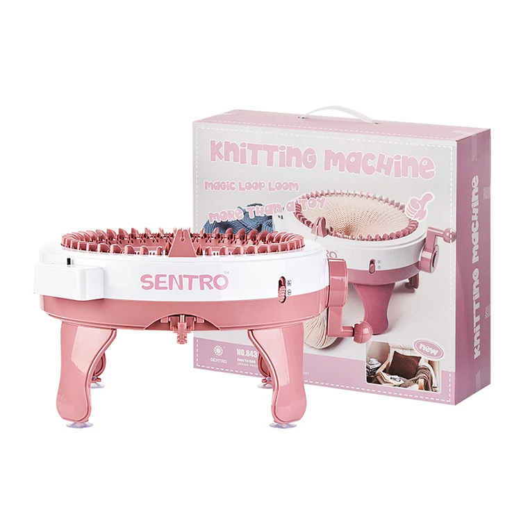 Hot Sell Smart Kids Home Diy Needles Circular Weaving Crochet Knitting Loom Machine For Hat Gloves Scarf Sock