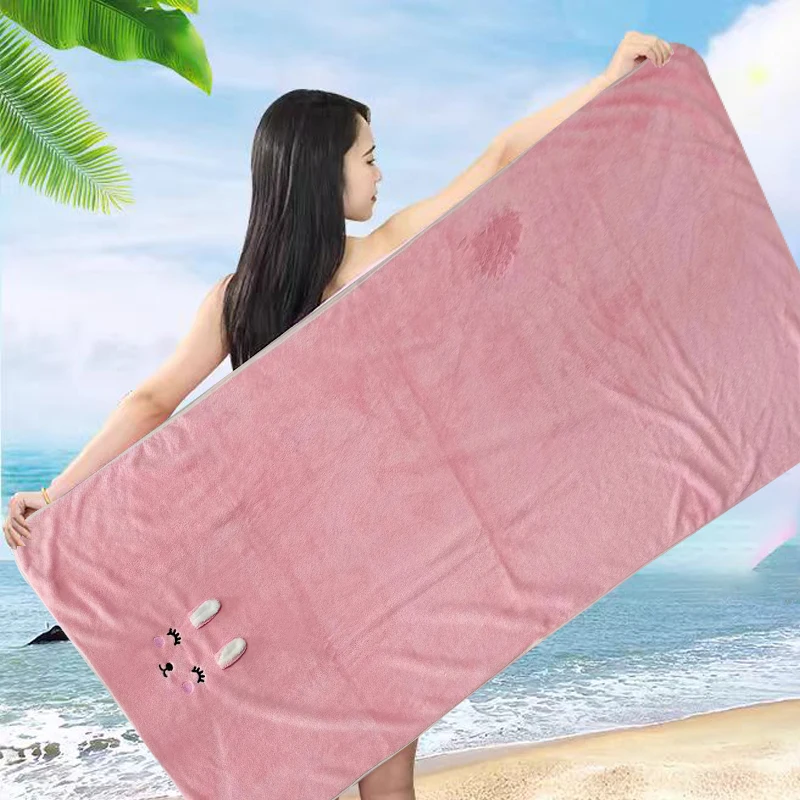 Factory Price Microfiber Coral Fleece Children Bath Towel Coral Velvet Towel