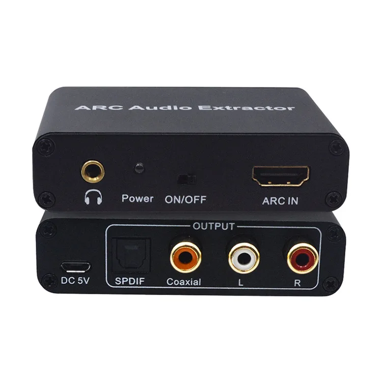 ARC аудио экстрактор HDMI адаптер с цифровым оптическим TOSLINK SPDIF коаксиальный и аналоговый 3 5 мм L/R