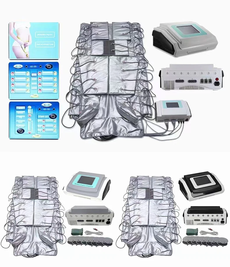 2024 popular 48 Air Chambers Spa Professional Cavitation Lymph Drainage Vacuum Massage Suit Air Pressure Massager Pressotherapy