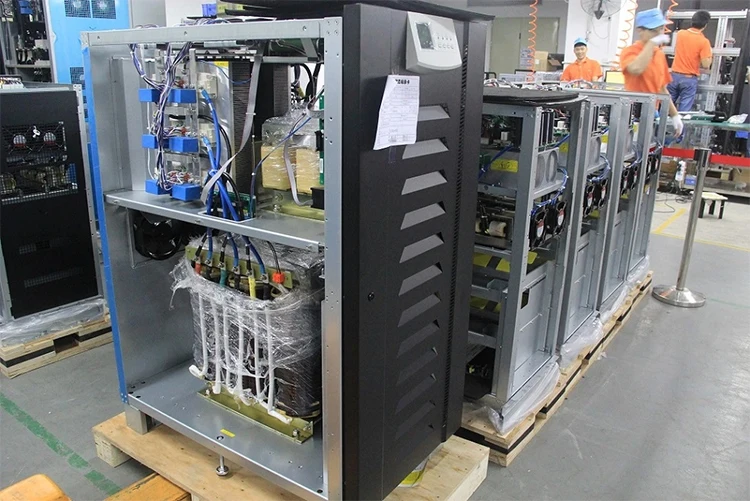 CWUPS High Quality 200 KW Three-Phase Industrial Online UPS Uninterruptible Backup Power Supply 1000VA Capacity Pure Sine Wave