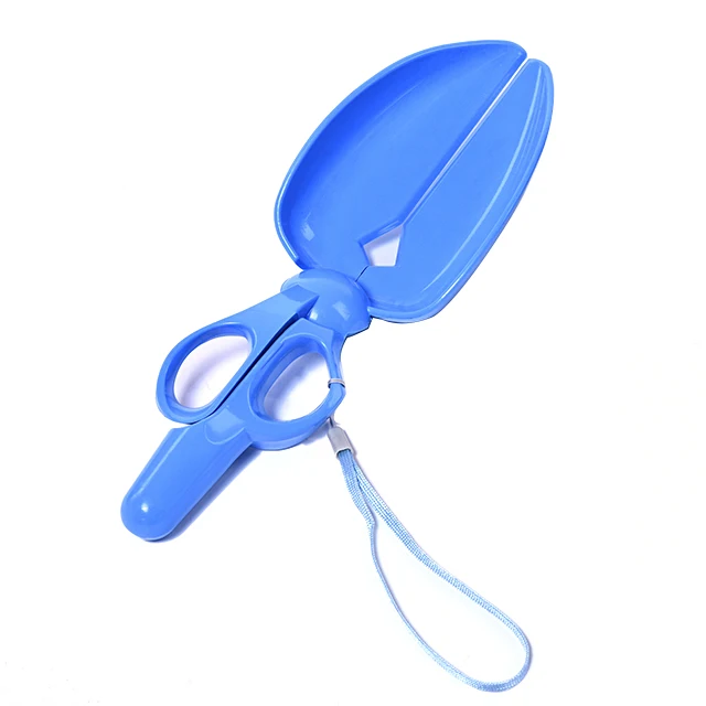 Plastic Pet Pooper Scooper Scissor Shaped Dog Pooper Picker