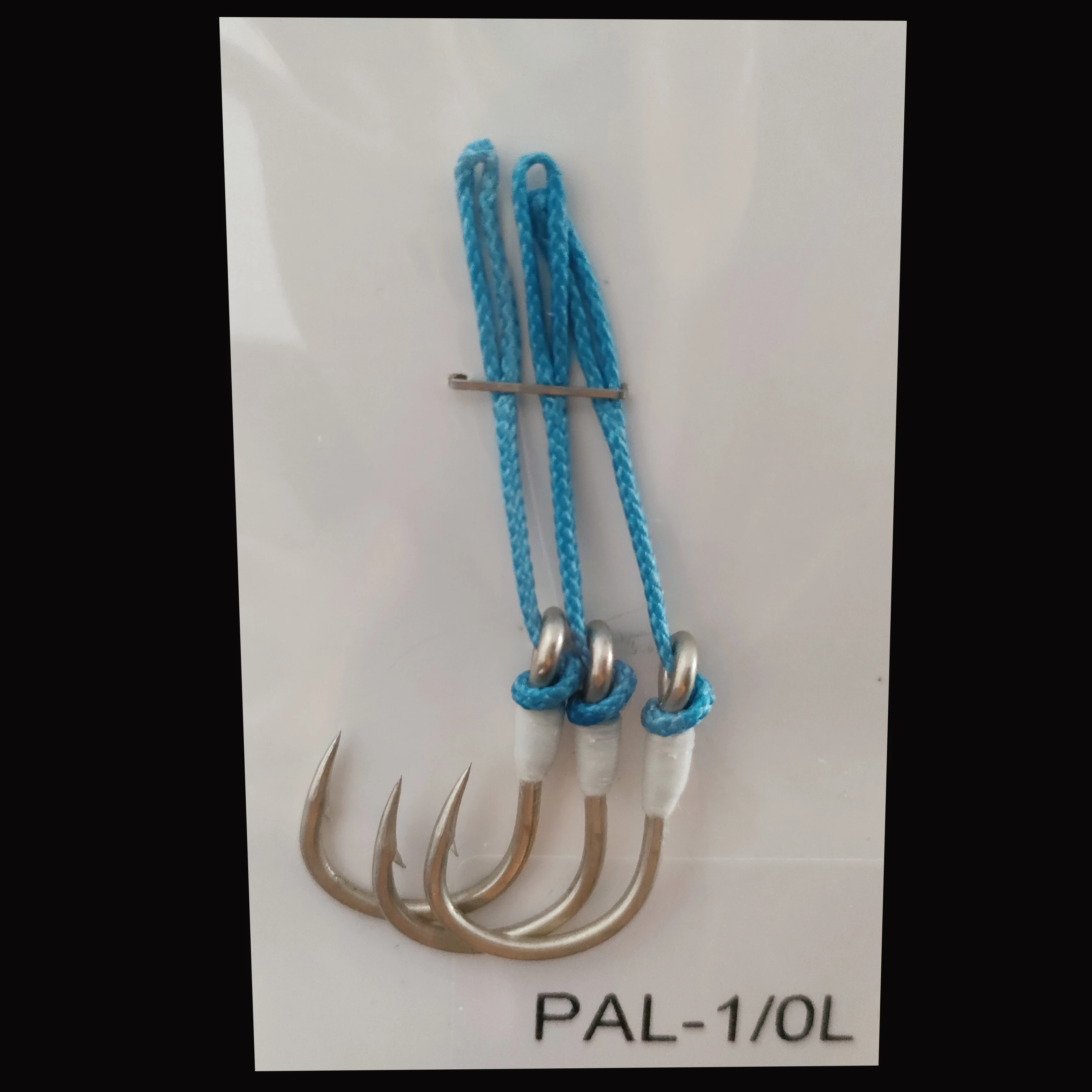 CWAH014-1 Wholesale Luminous jigging assist hooks High carbon steel light string fishing hook