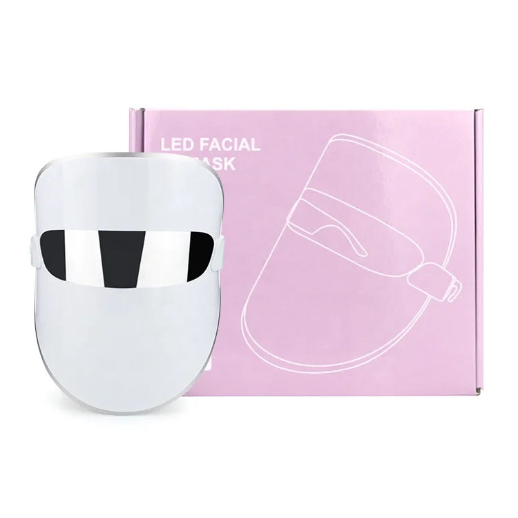 Wireless Infrared Beauty Red Light Therapy Photon Mask Face Ultralight 156g 7 colors Led Infrared Facial Mask for home use