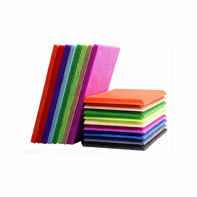 9mm 12mm Eco High Density Polyester Fiber Acoustic Panel PET Felt Sound Absorbing Ceiling Acoustic Panels