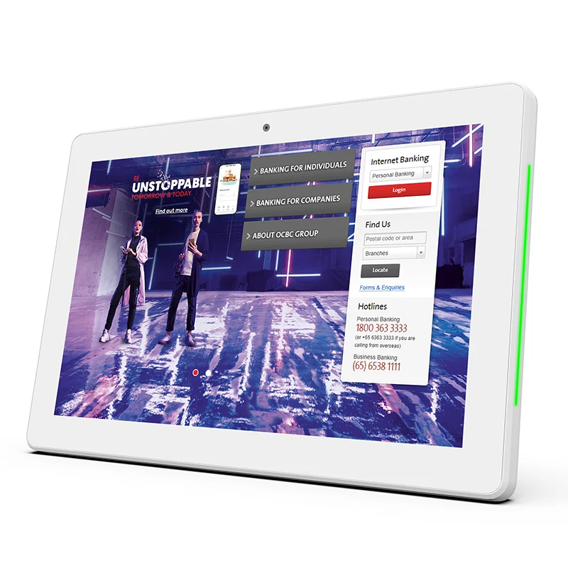 New RK3288 10 inch POE tablet front NFC android 8.1 meeting room pc tablet