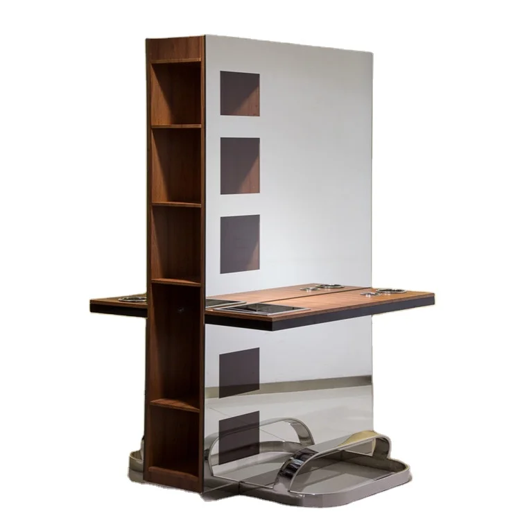 hot sale good quality wholesale double sided hair mirror salon station mirror styling station