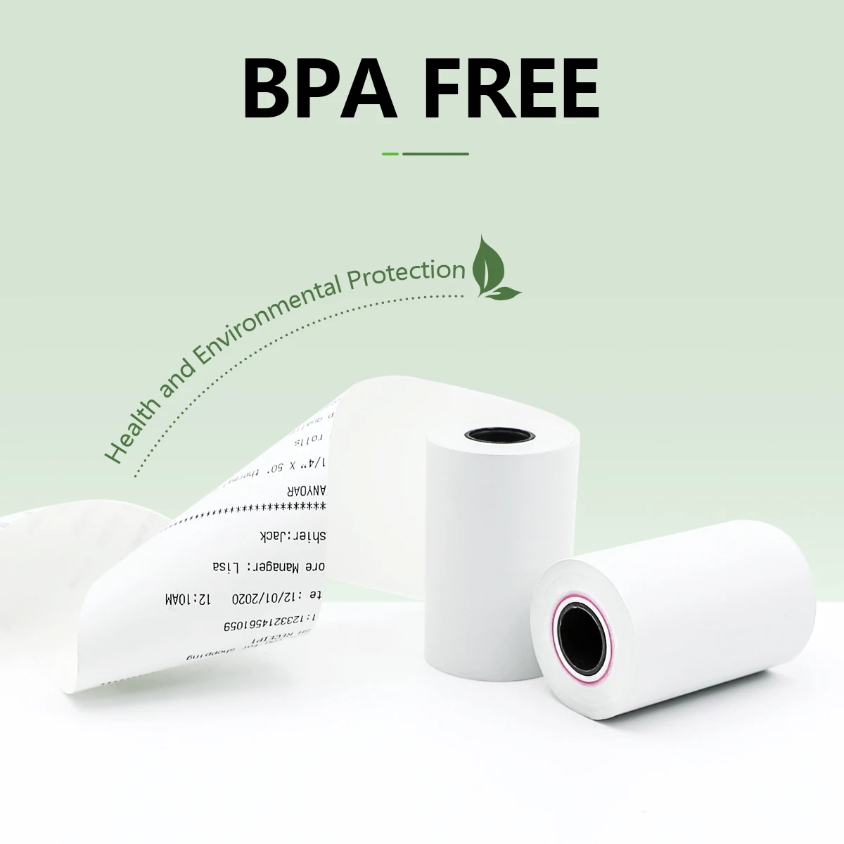 High Quality BPA-Free Thermal Printer Roll Paper Customized 57 x 30mm Cash Register Paper Roll