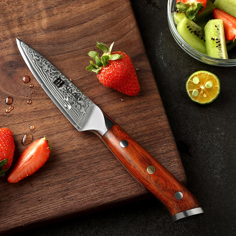 
3.5 inch Damascus steel kitchen paring knife 