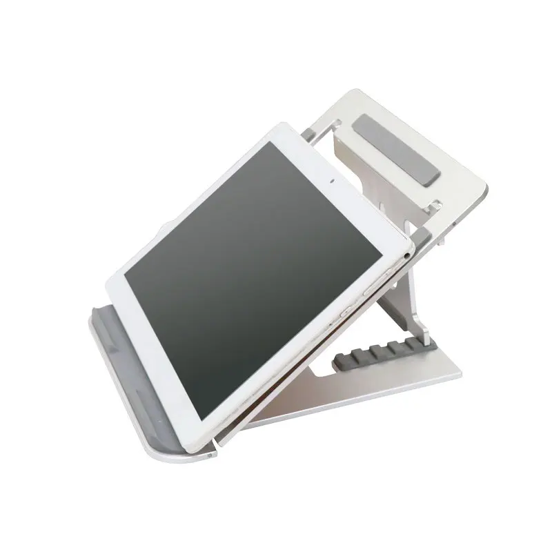 
small sliver color adjustable laptop stand notebook foldable aluminum 