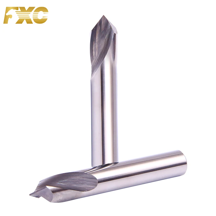 Centering Drill 2 Flute Aluminum Carbide Spot Drill for Aluminum Drilling Tools
