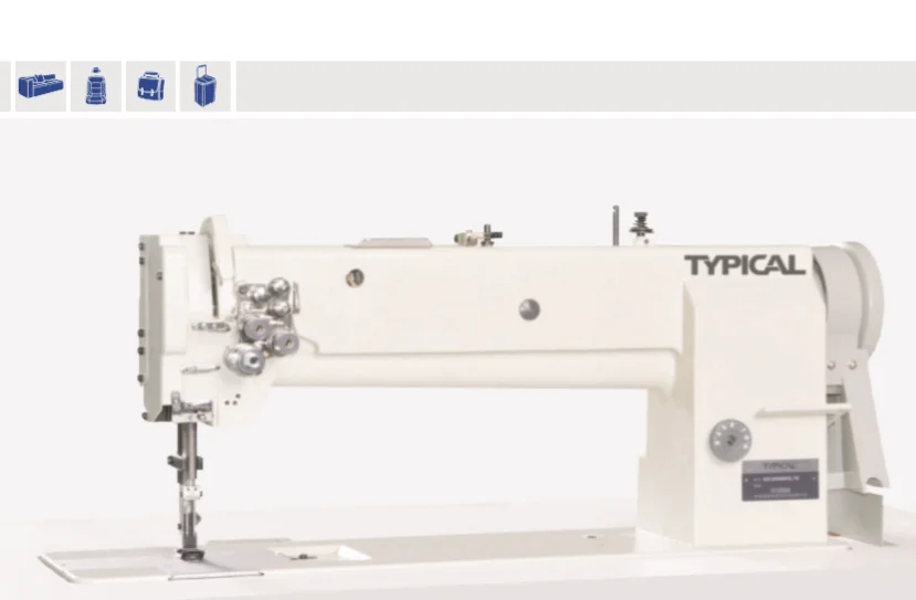 GC20608L18 Best used leather parachute long arm double needle industrial sewing machine