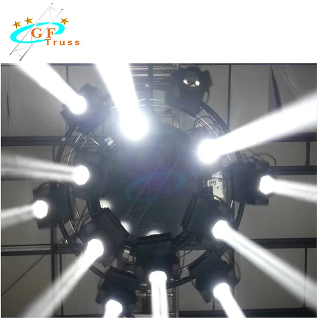 Factory Price Aluminum Mini Stage DJ Lighting Rotating Circle Truss for truss