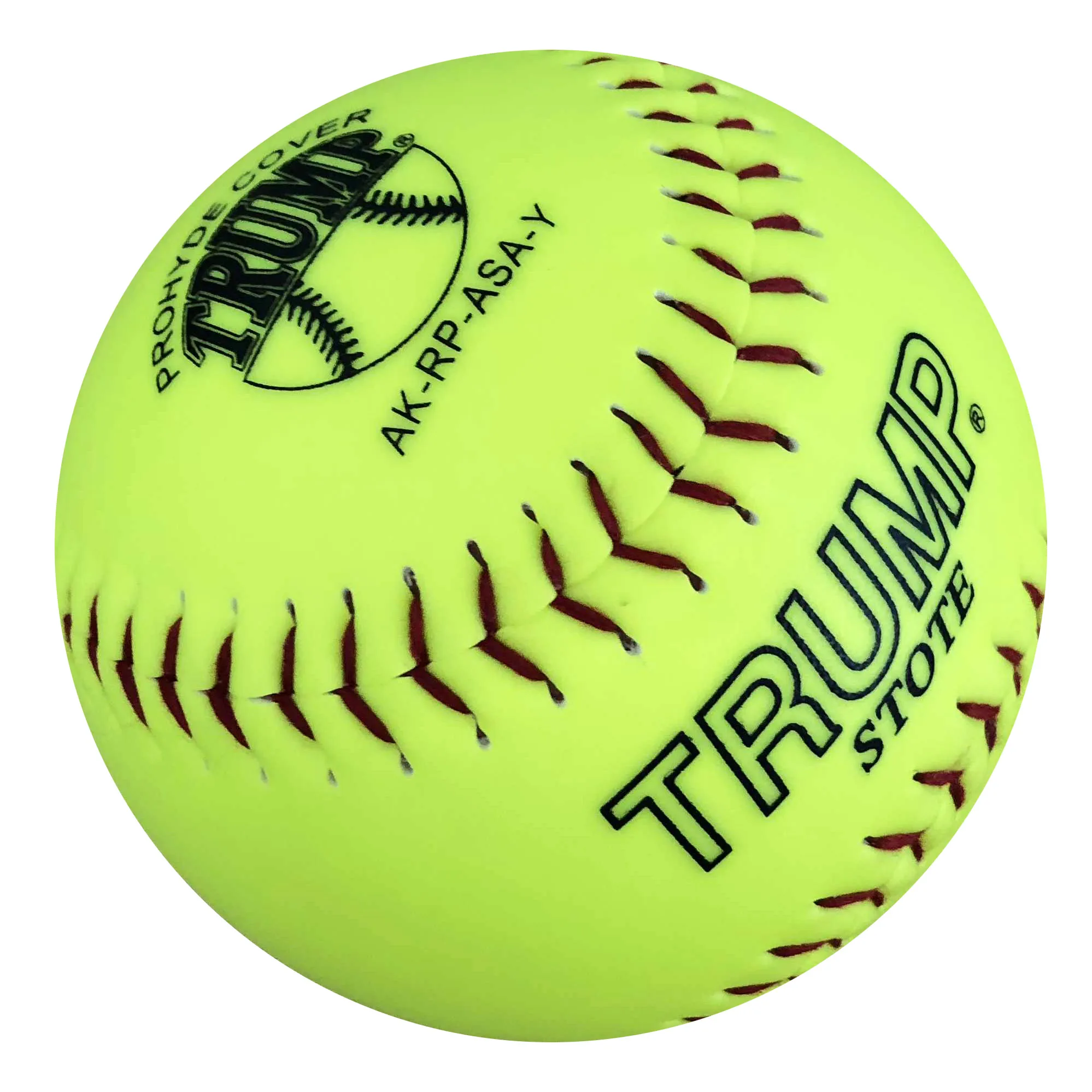 COR.52, 300 фунтов сжатия медленно, оптического желтая кожа + polycore 12 'Софтбол шарики изготовленным на заказ логосом игры качества Софтбол Летучая мышь