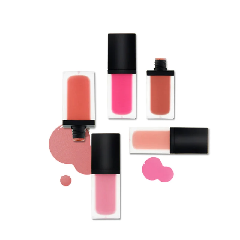 High Pigmented 4 Colors Long Lasting Liquid Blush Face Beauty Natural Cosmetic Pink Blusher Liquid