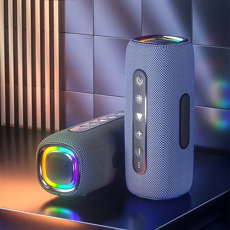 High quality 8 inch portable 3d stereo bass sound usb wireless speaker 20w bt5.3 speakers with RGB light for tv
