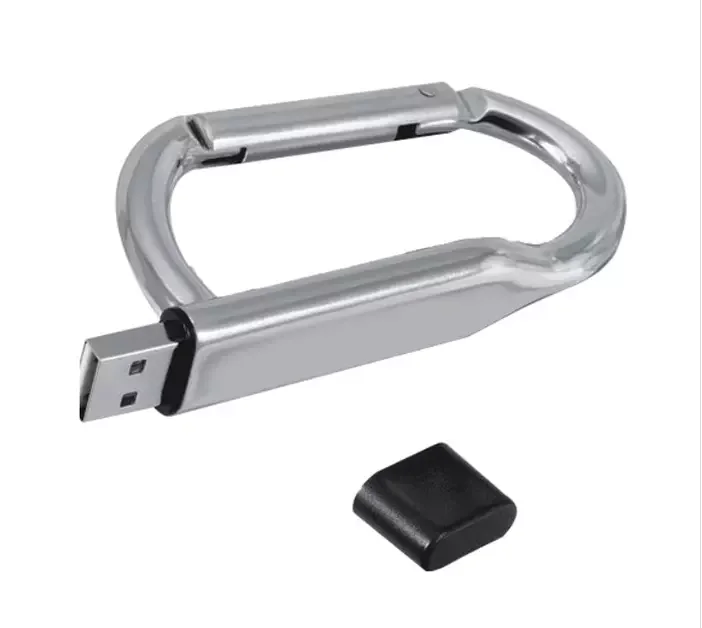 2023 new style carabiner USB flash disk custom Logo U Stick 8GB 16GB 32GB 64GB 128GB eco-friendly wholesale usb flash drive