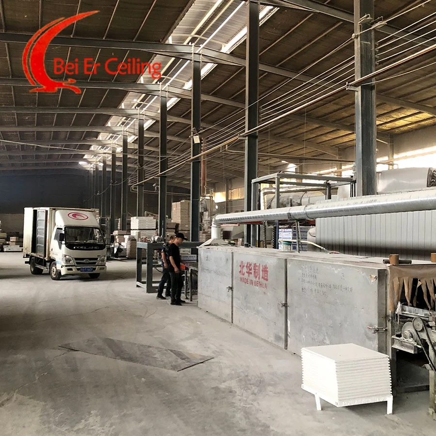 Beihua Manufacturer RH70 Smooth White 2 x 4 Ceiling Tile Fire Rated Mineral Fiber Ceiling Board