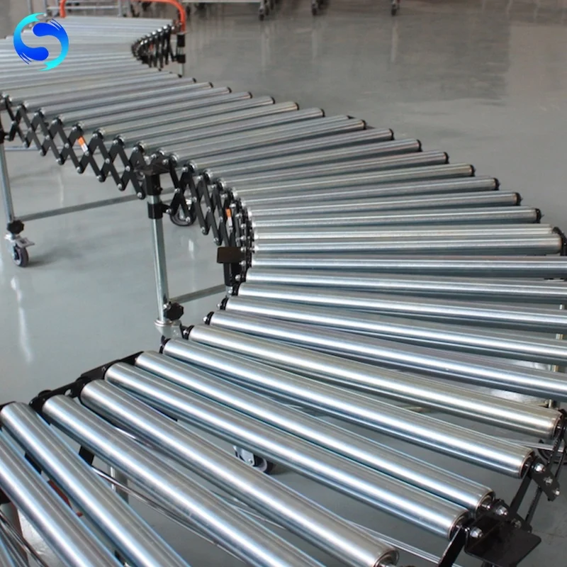 Factory Customized Motor Driven Chain  Extender Steel Roller Conveyor