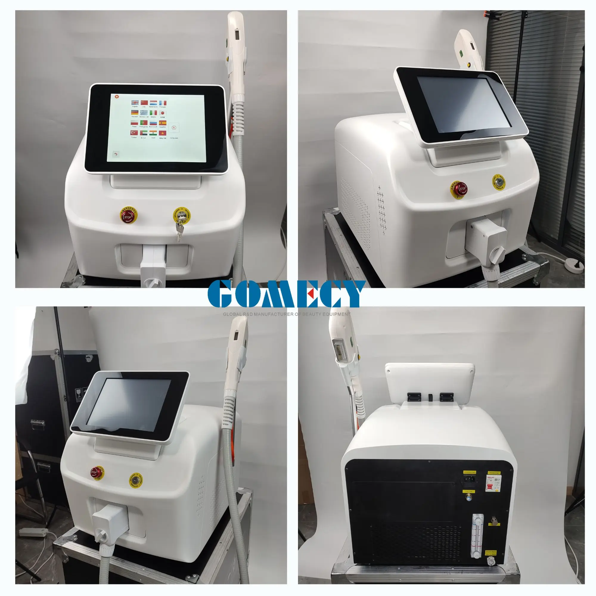 GOMECY Faery HR Diode Laser Hair Removal and Hair Reduction on all skin Types for clinic man treatment