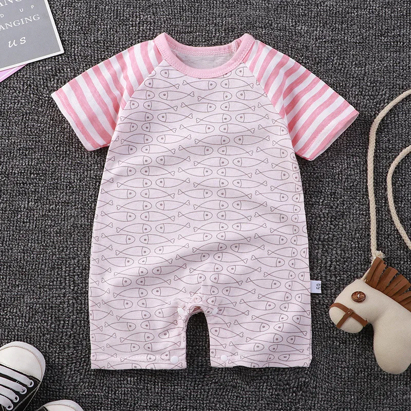 Newborn Baby Girls cotton rompers wholesale 0-3 months
