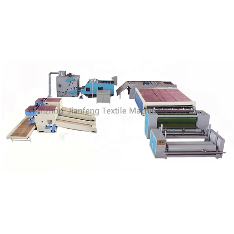 Thermal bond hot melt wadding production line