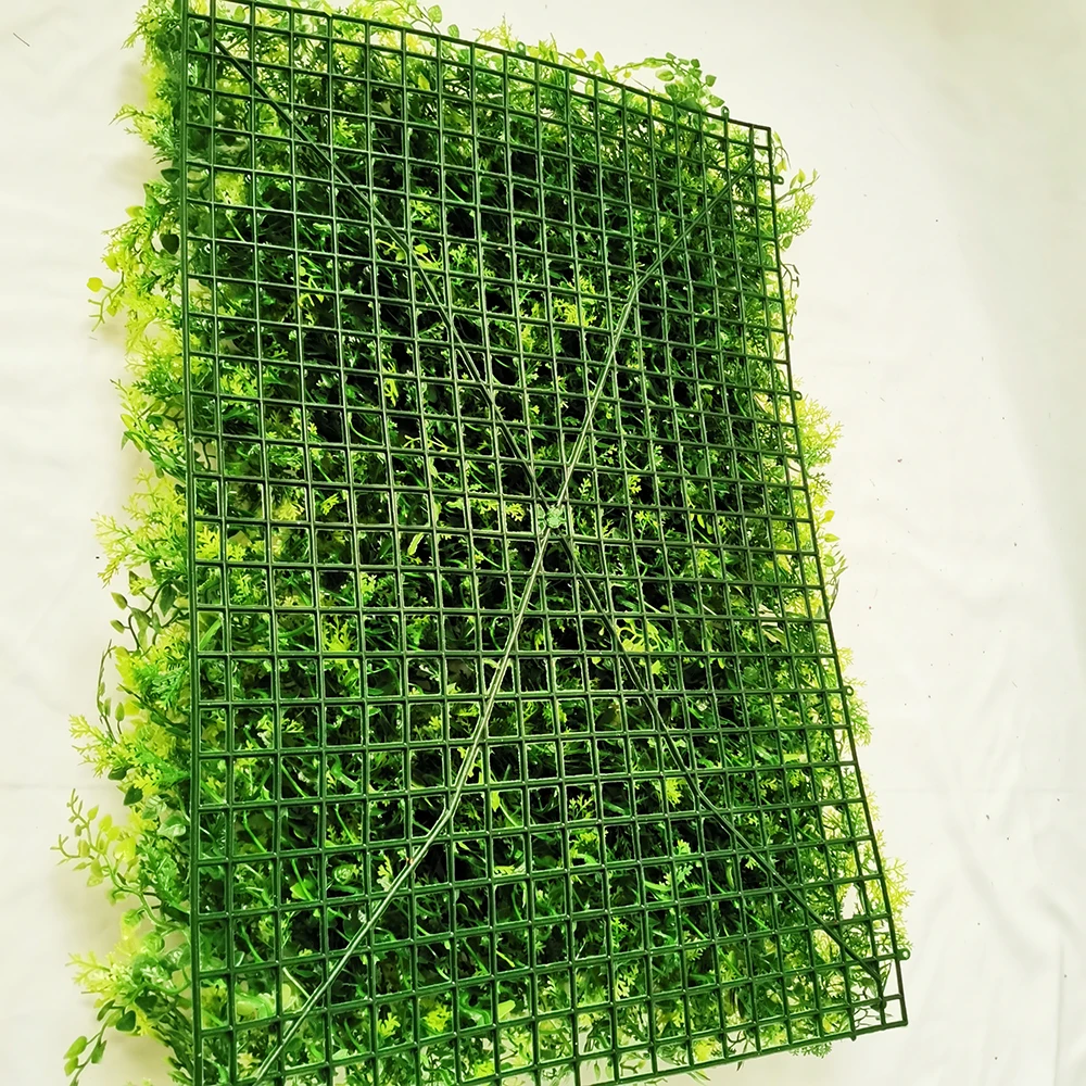 
High Quality Manufacture Plastic Artificial Boxwood Hedge Artificial Green Grass Wall For Garden/Shop/Hotel Decoration 