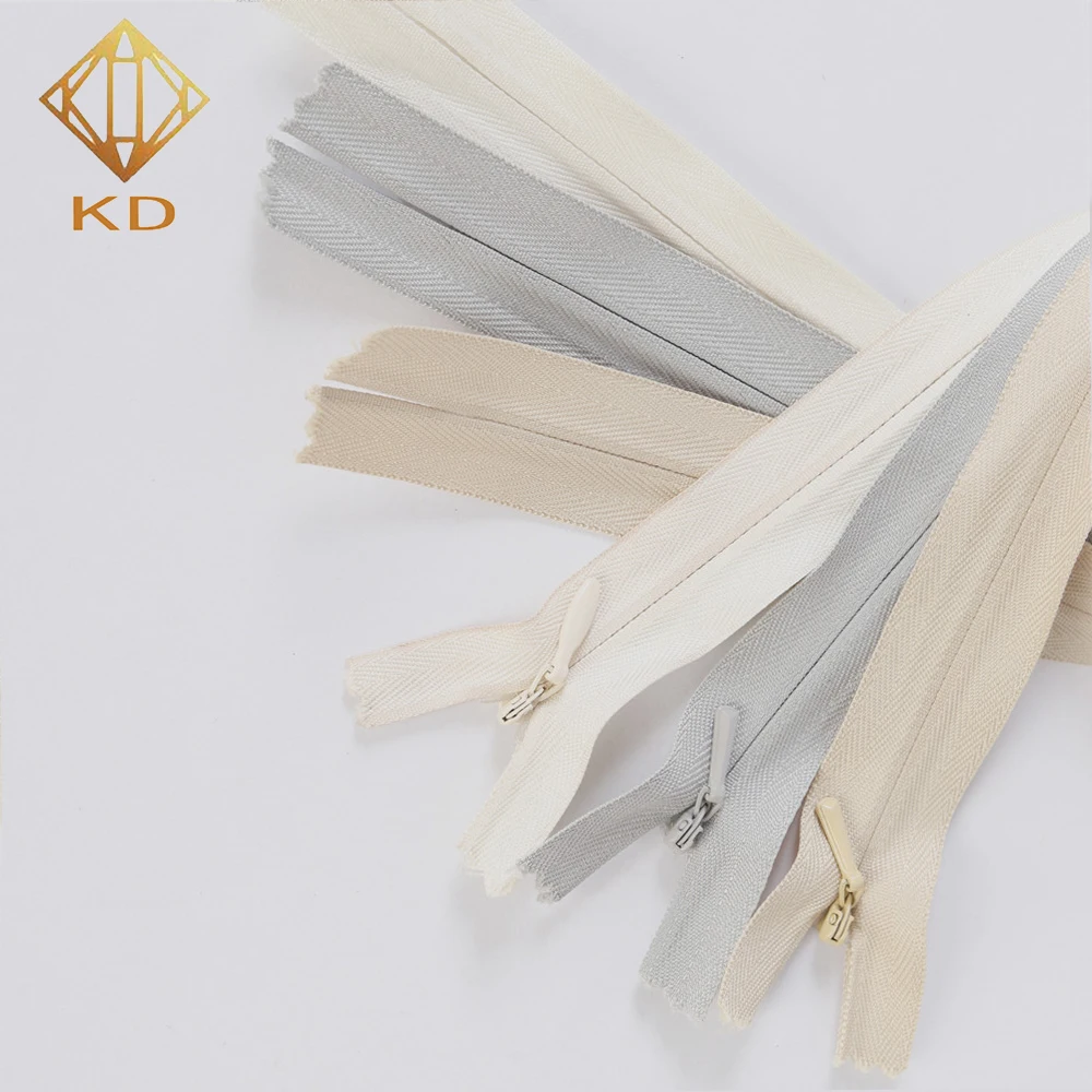 Low price eco-friendly lace type hidden zipper  for dresses