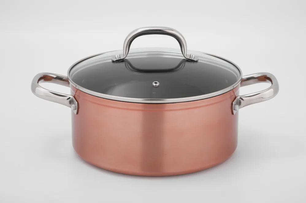 Linkfair Professional Food Grade kitchenware 8 PCS Cookware Set Aluminum Cooking Pots and Pans with non-stick coating