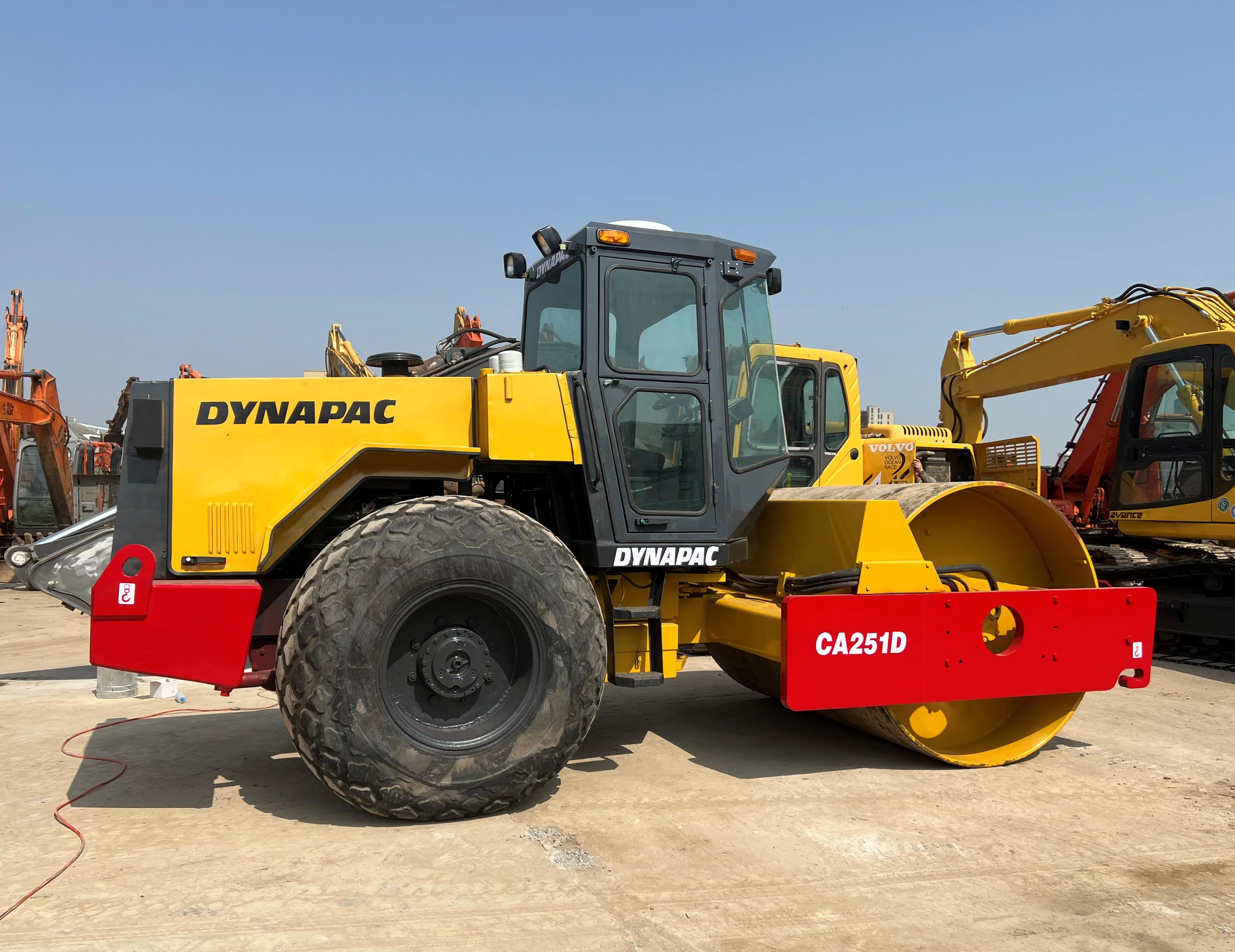 used Dynapac road rollers 9t 8t CA251D SINGLE STEEL roller machine road construction equipment for sale