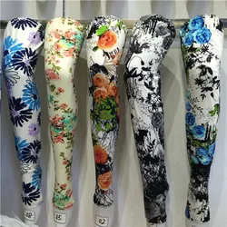 Pink Ribbon Breast Cancer Printing 92 Polyester 8 Spandex Super Stretch High Quality Brushed Custom Fashion Legging for Women