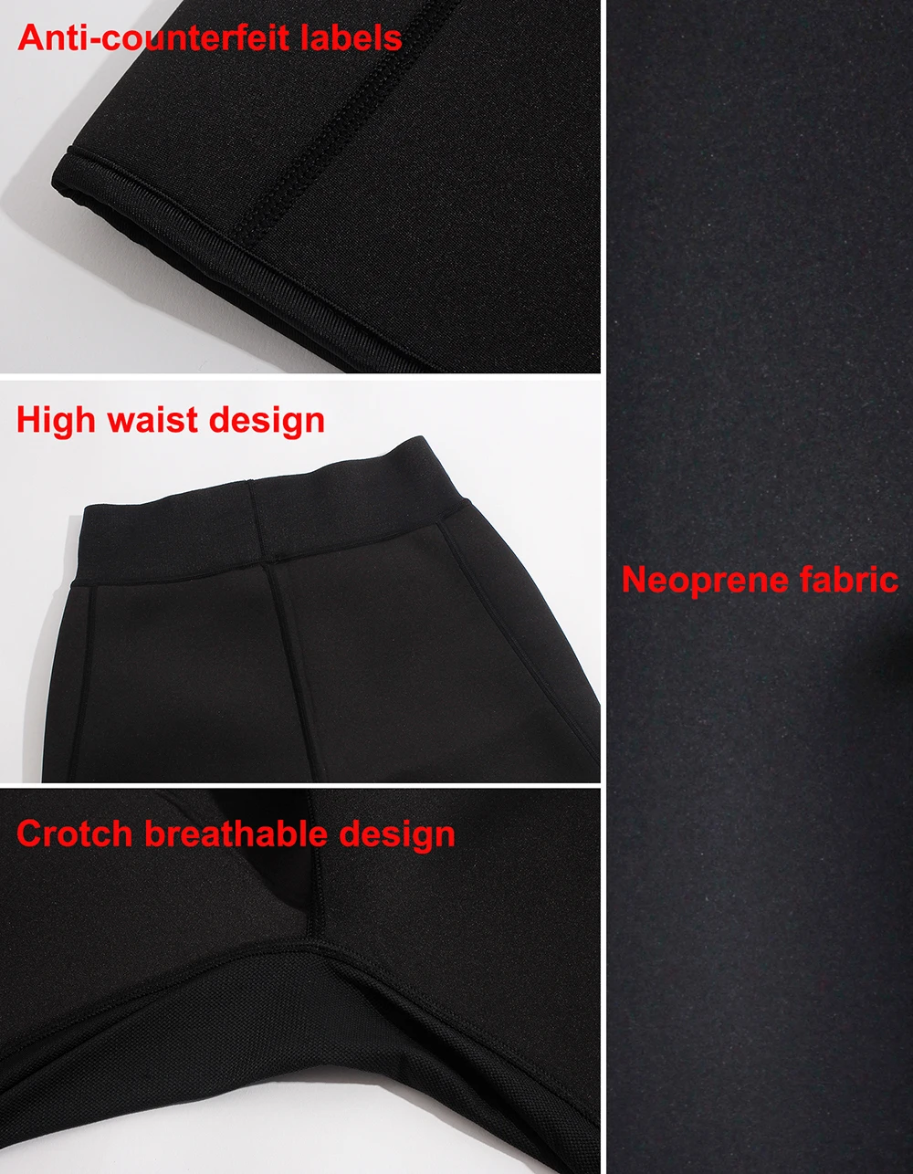 Men Body Shaper Sport Fitness Shorts Neoprene Hot Sweat Thermo Sauna Pants with Pockets