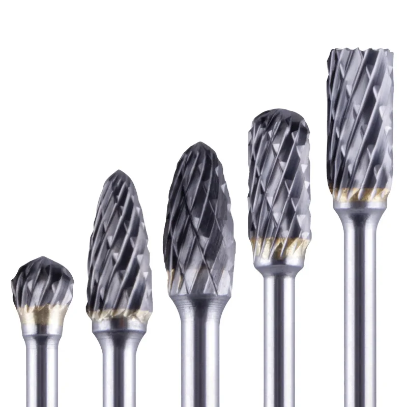 Songqi D Model Tungsten Carbide Rotary burr with Single/ Double Slot for End Cutting